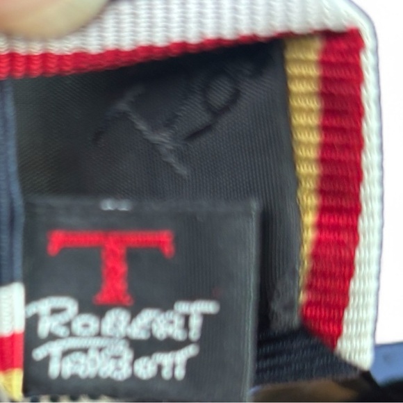 ROBERT TALBOTT Men’s Necktie Hand Sewn USA All Silk Classic Tartan Stripe - Picture 5 of 7